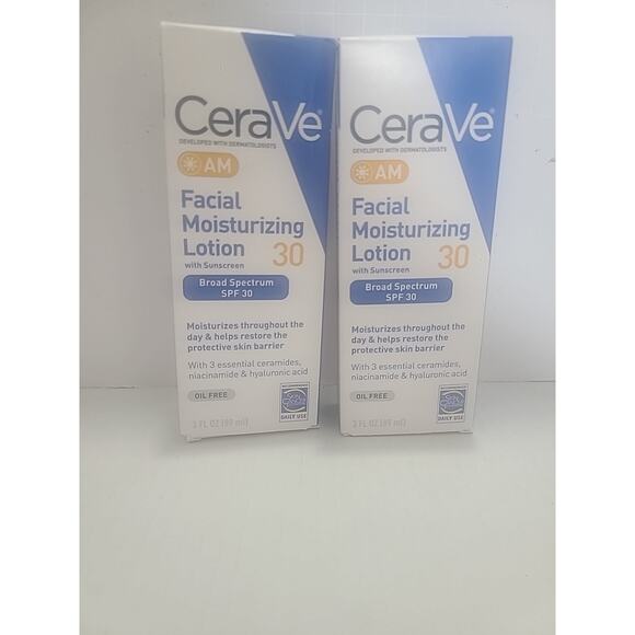 CeraVe Am Facial Moisturizing Clean SPF 30 Lotion 3 Oz Exp 2028 - Picture 1 of 8